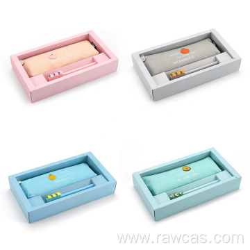 Cute Canvas Pencil Case Gift Set for School